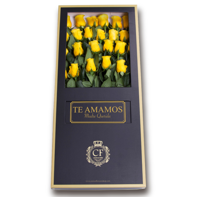 Canaria - Rosa Amarilla - Crown Flowers - Floristería Online
